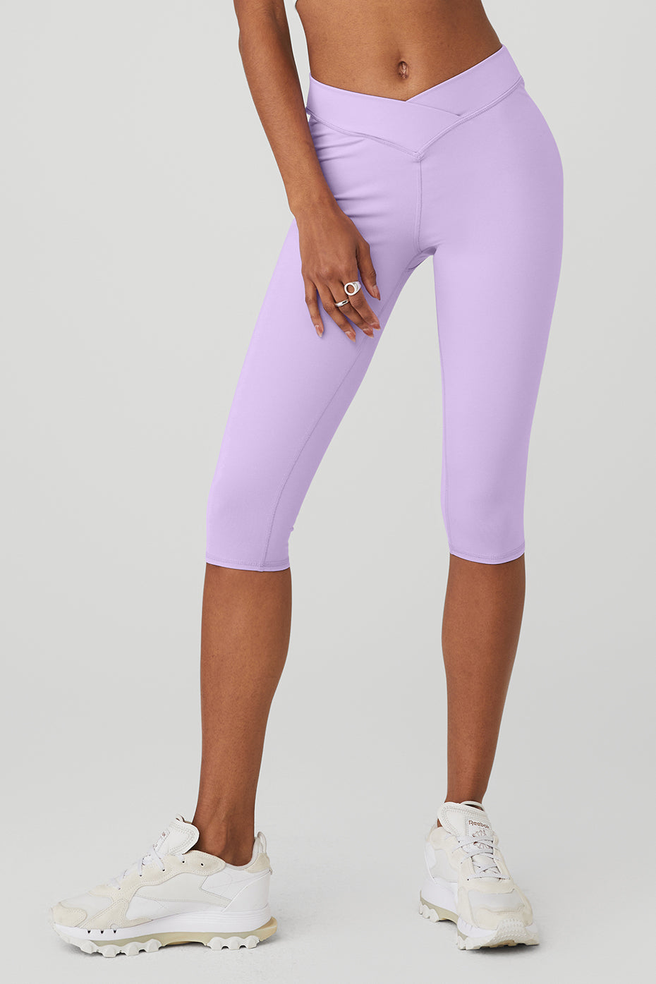 Purple Women's Alo Yoga Airbrush V-Cut Defineri Leggings | ZSK-871029