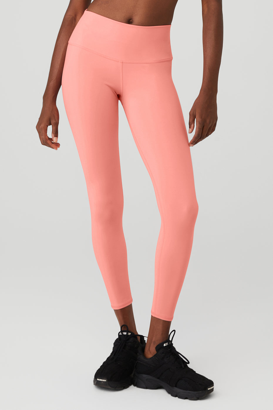 Rose Pink Women's Alo Yoga 7/8 High-Waist Airbrush Leggings | QDV-817952