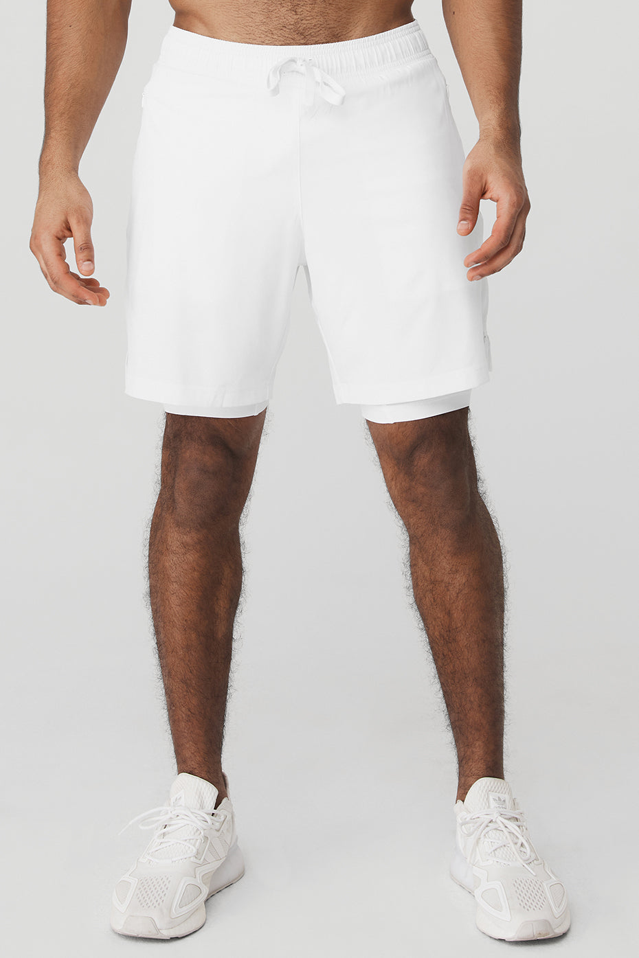 White Men's Alo Yoga 7" Unity 2-In-1 Shorts | VCA-594107