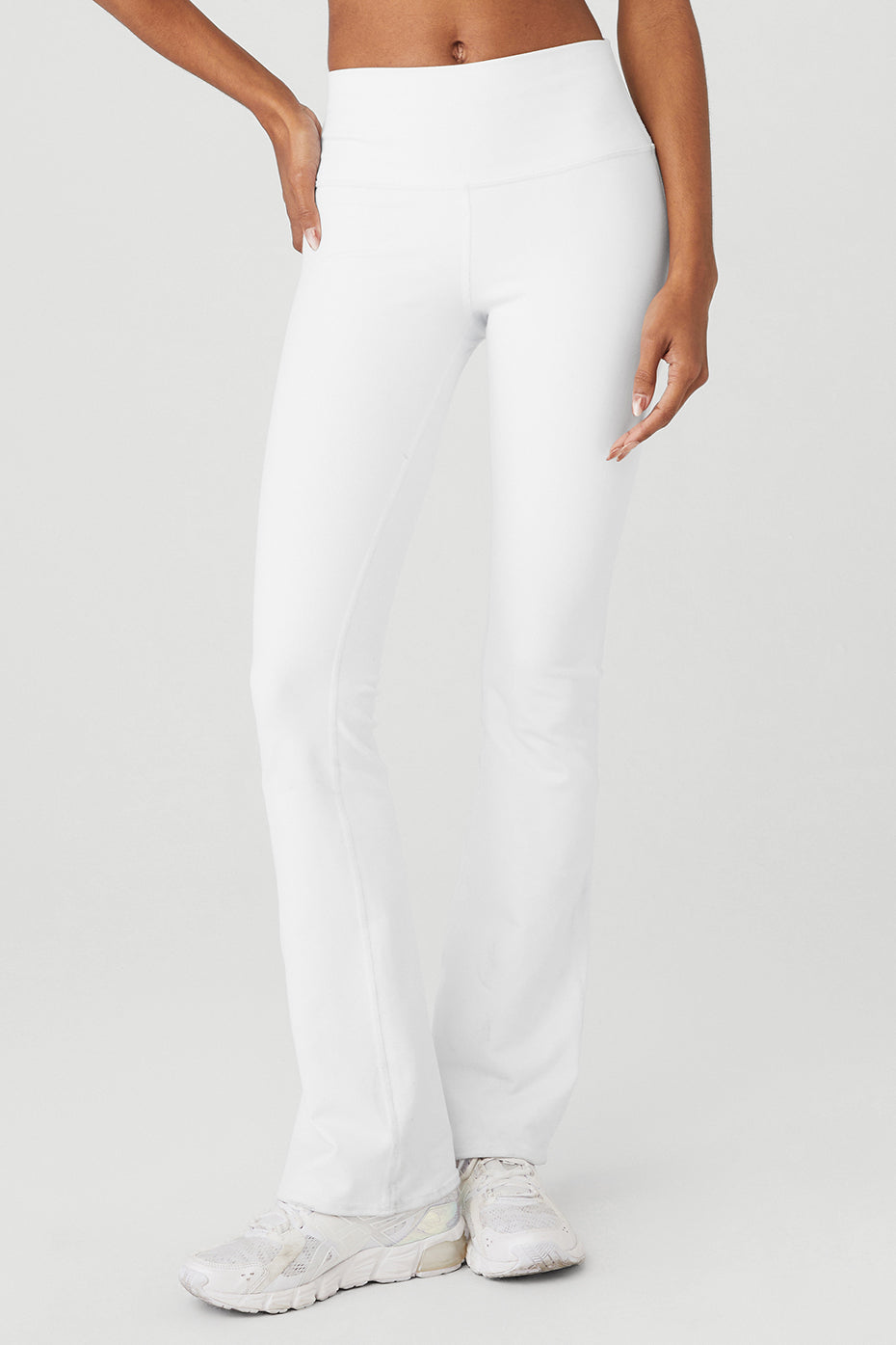 White Women's Alo Yoga Airbrush High-Waist Bootcut Leggings | LSN-905731