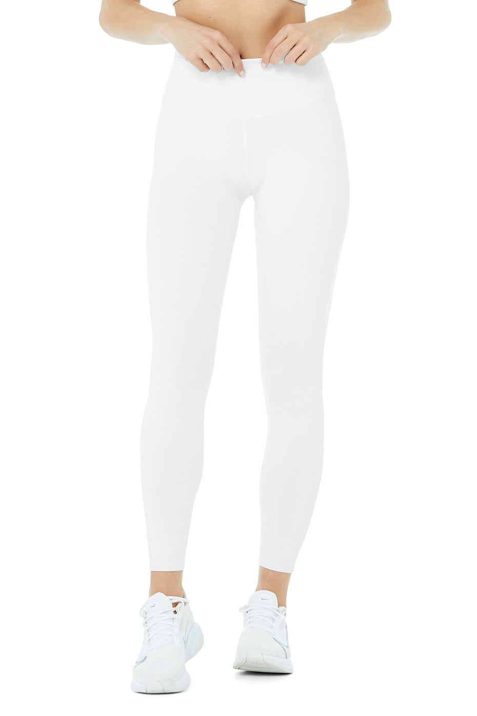 White Women's Alo Yoga High-Waist Airbrushri Leggings | DRW-042719