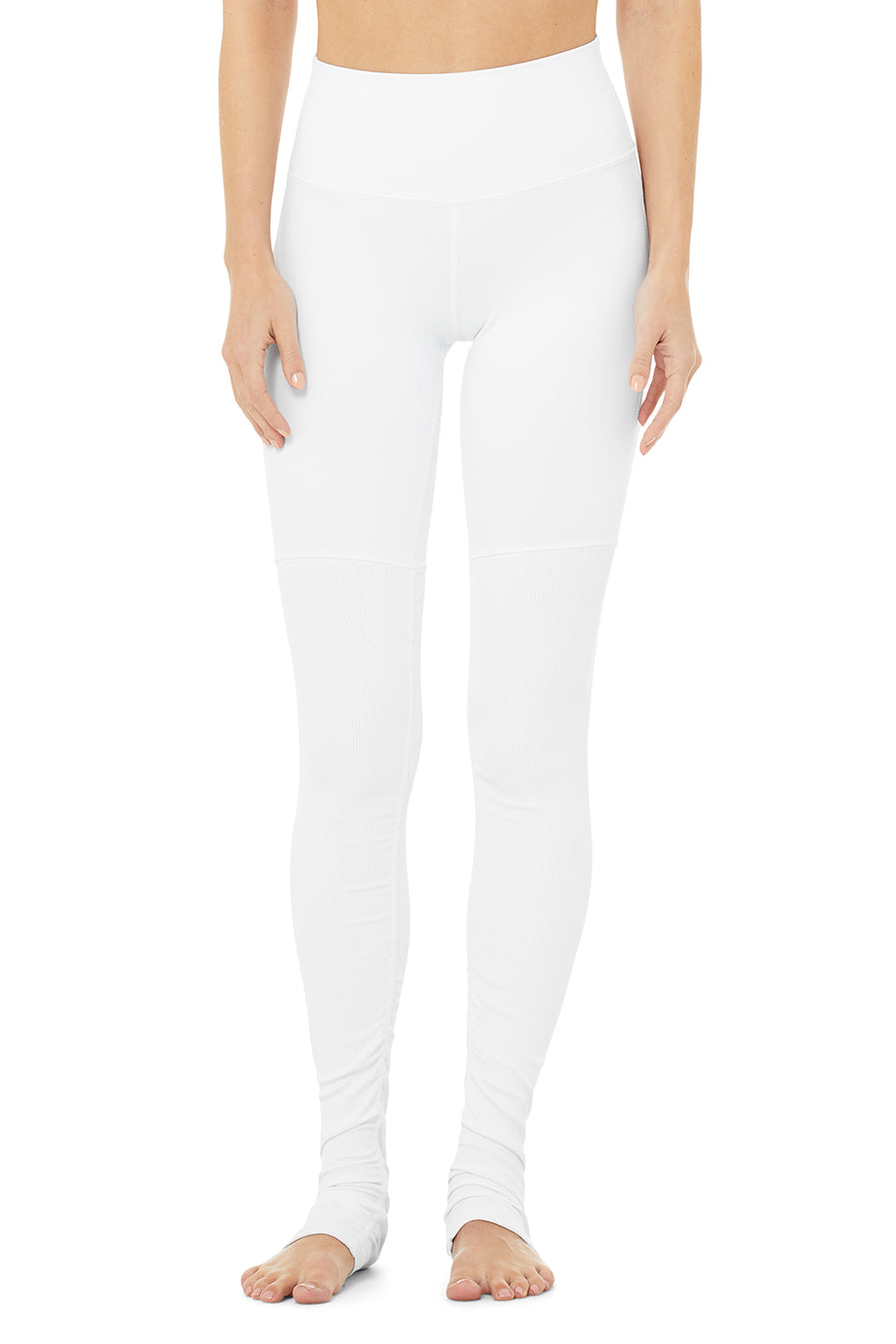 White Women's Alo Yoga High-Waist Goddess Leggings | HUQ-679582