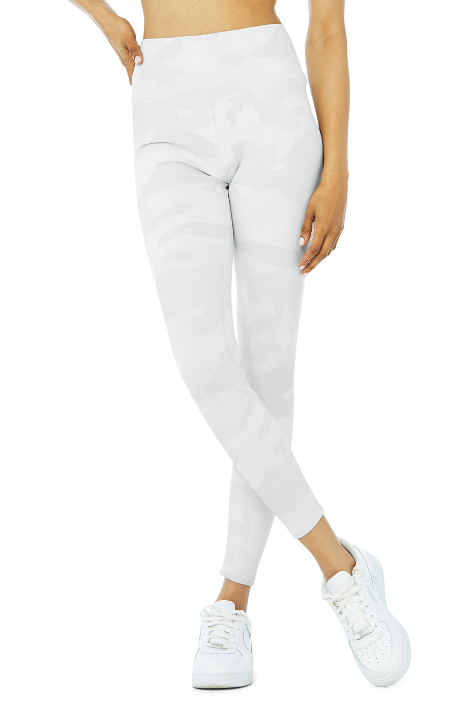 White Women's Alo Yoga High-Waist Vapor Leggings | KOT-190482