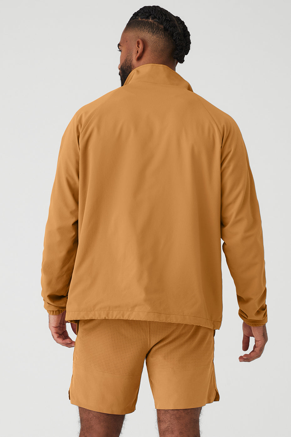 Apricot Orange Men's Alo Yoga Ripstop 1/4 Zip On-Set Jackets | RVO-526840