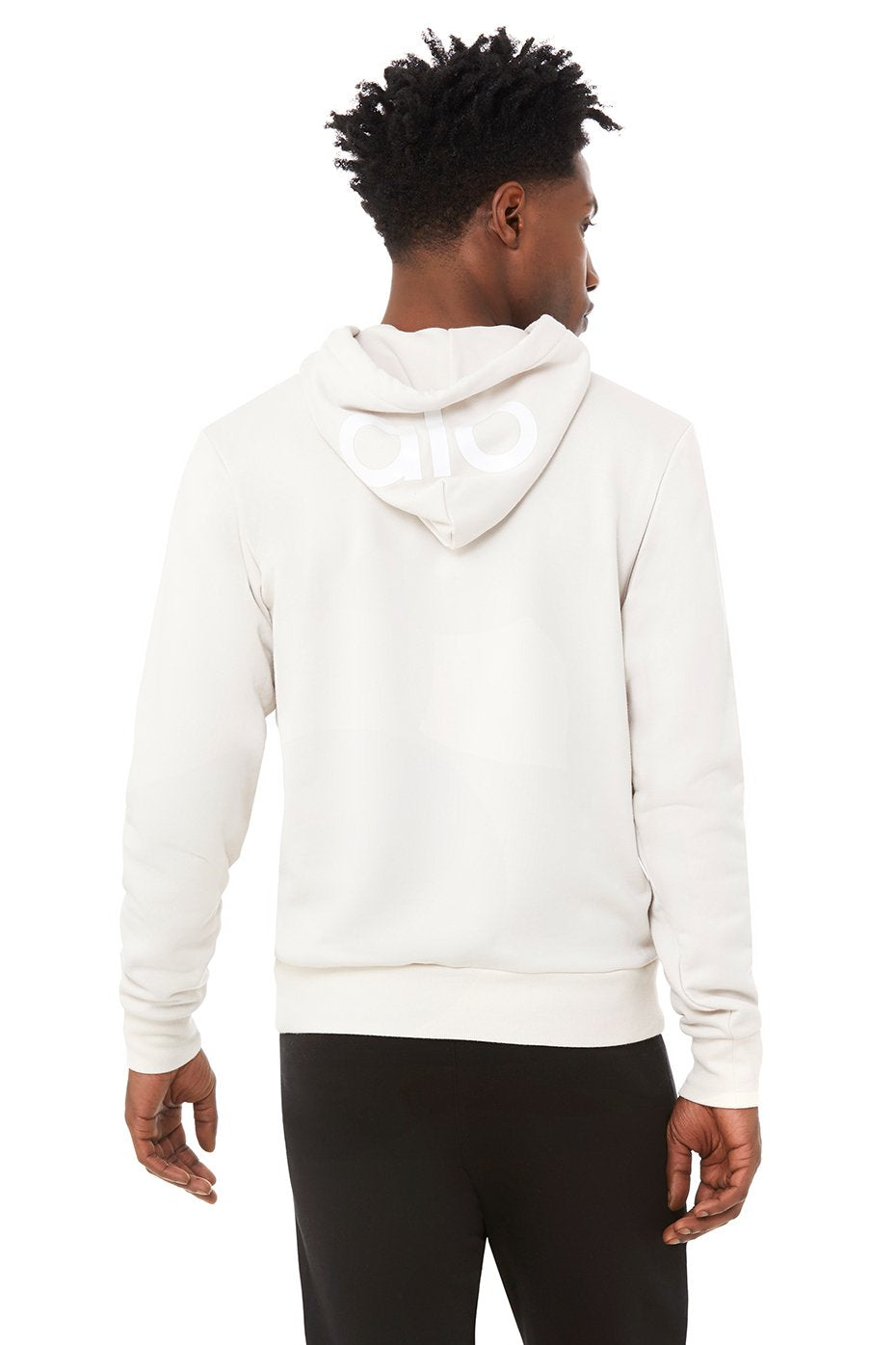 Beige Men's Alo Yoga Caliber Hoodie | OYH-153862