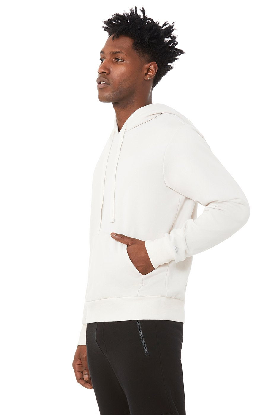 Beige Men's Alo Yoga Caliber Hoodie | OYH-153862