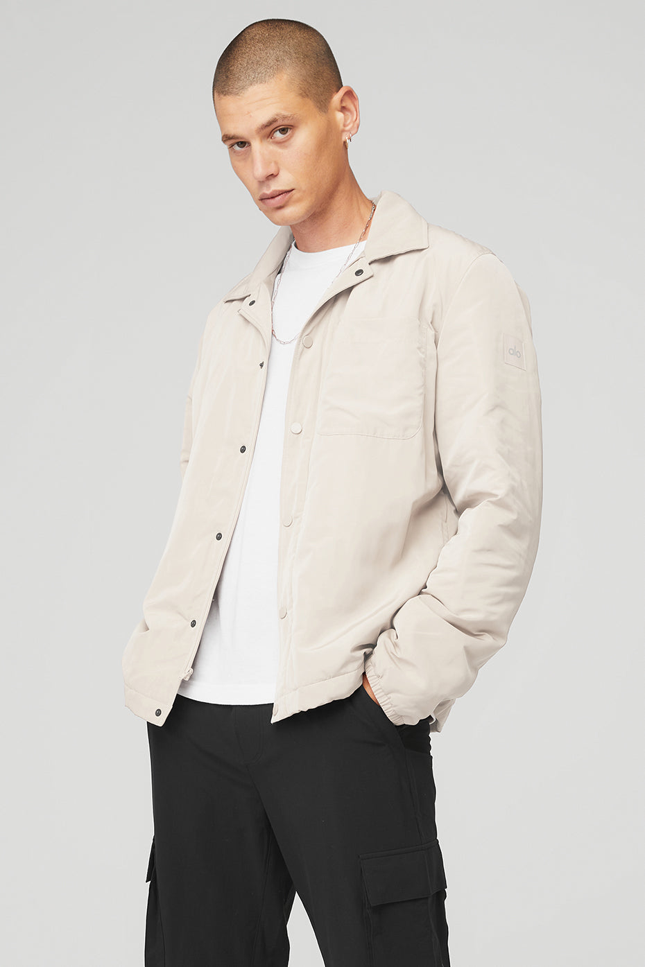 Beige Men's Alo Yoga Legend Jackets | CFM-829345