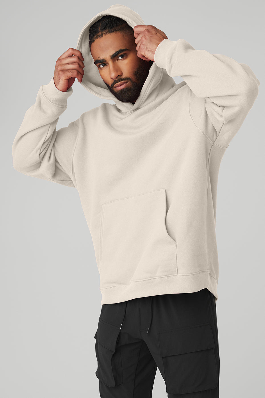 Beige Men's Alo Yoga Renown Heavy Weight Hoodie | MPC-642308