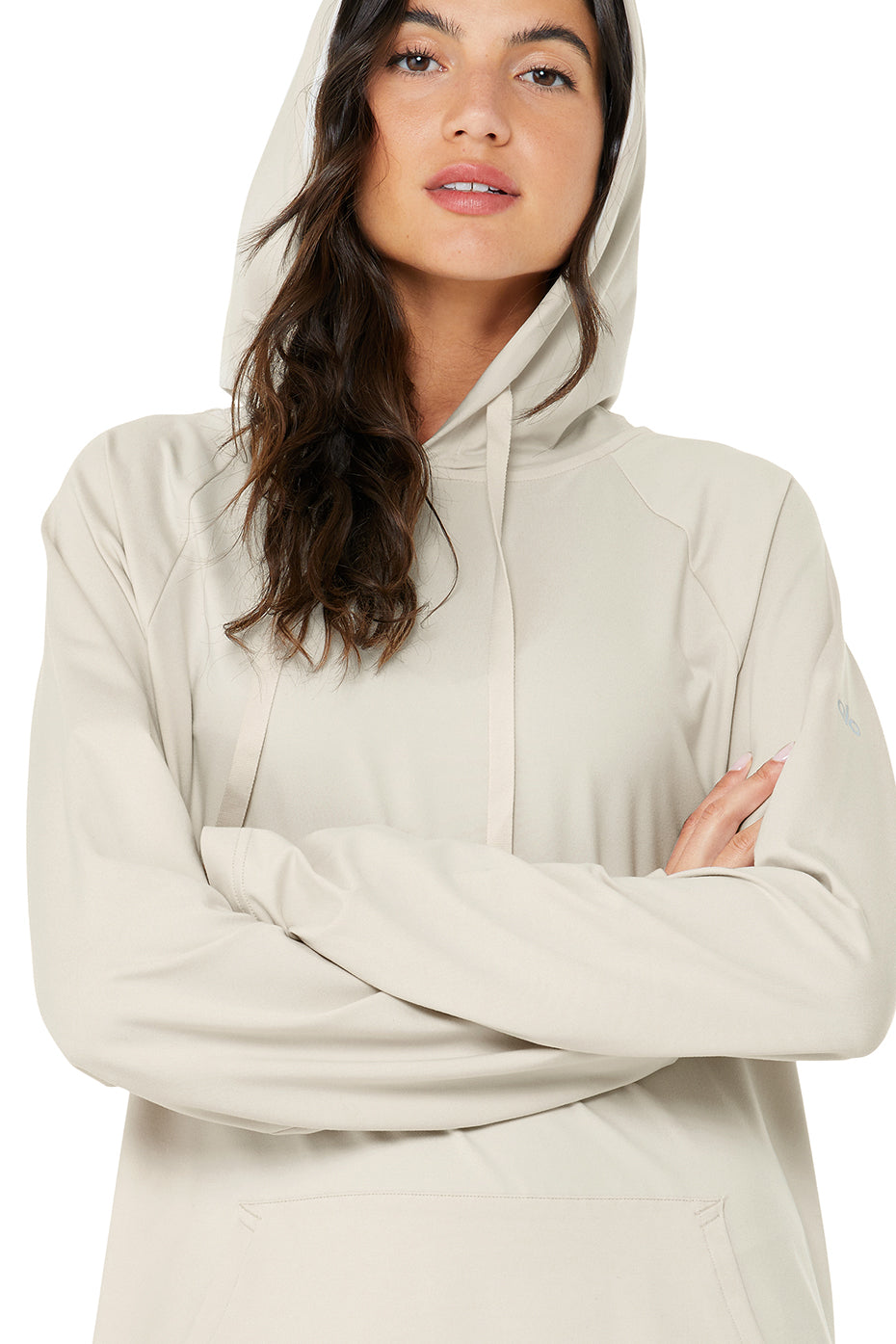 Beige Women's Alo Yoga The Conquer Hoodie | BPU-218439