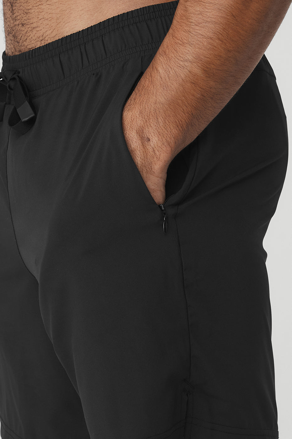 Black / Dark Grey Men's Alo Yoga Stability 2-In-1 Pants | MKN-462189