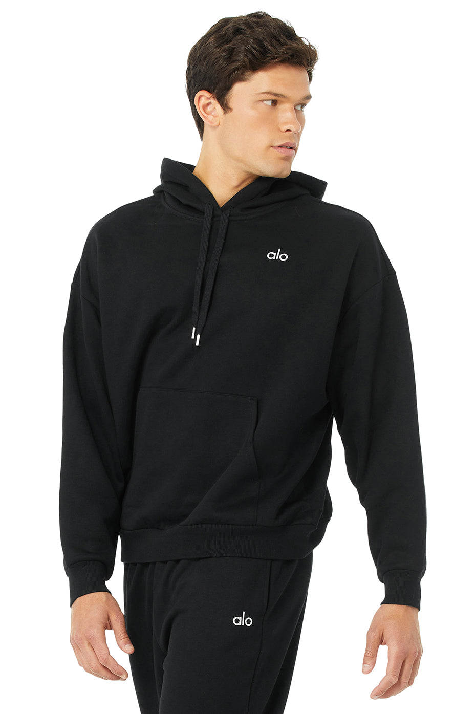 Black Men's Alo Yoga Accolade Hoodie | PEM-362501