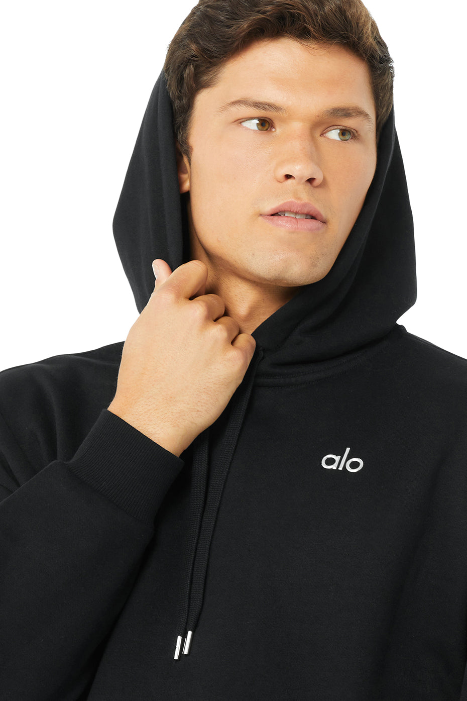 Black Men's Alo Yoga Accolade Hoodie | PEM-362501