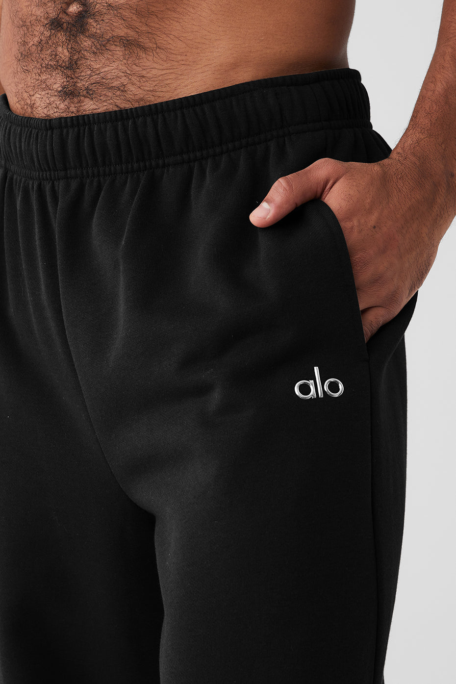 Black Men's Alo Yoga Accolade Straight Leg Sweatpants | DWN-469058