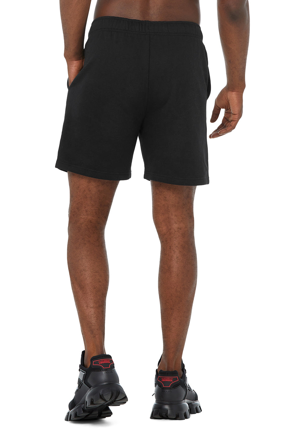 Black Men's Alo Yoga Accolade Sweat Shorts | DZN-920856