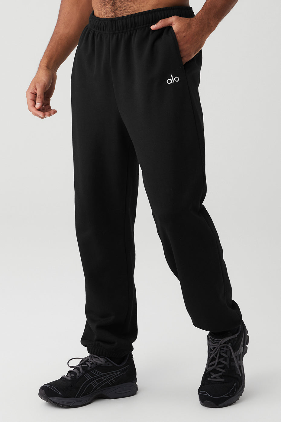 Black Men's Alo Yoga Accolade Sweatpants | QZA-796358