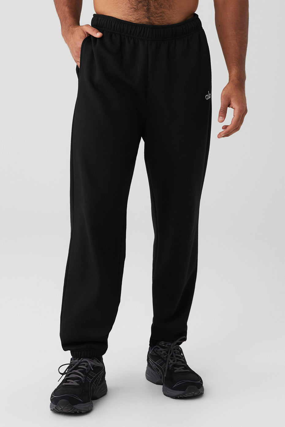 Black Men\'s Alo Yoga Accolade Sweatpants | QZA-796358