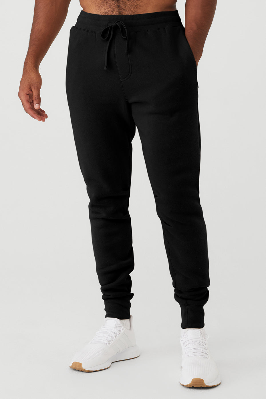 Black Men\'s Alo Yoga Baseline Sweatpants | PYN-310742