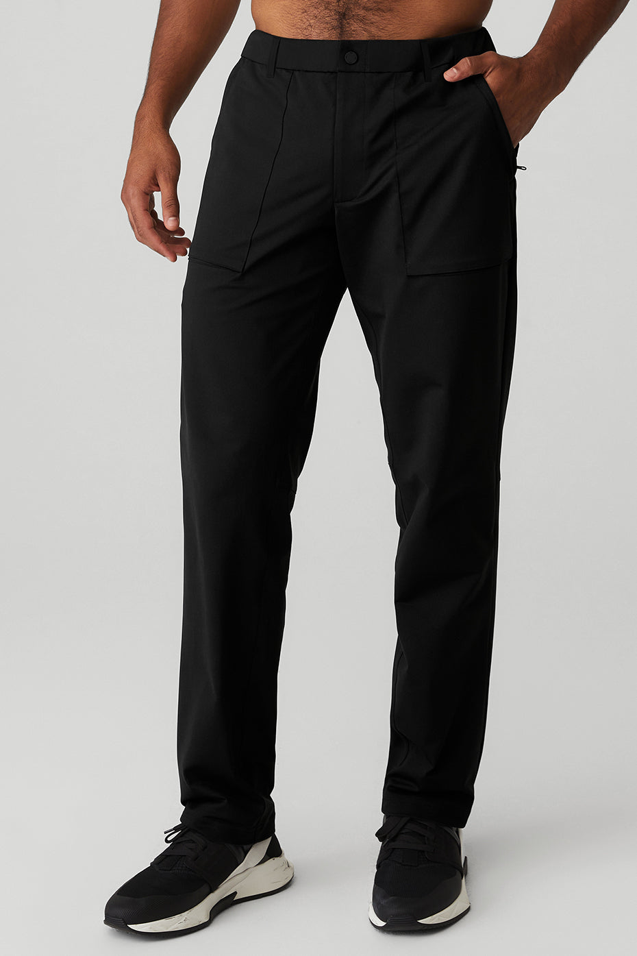 Black Men's Alo Yoga Block Pants | OBH-864957