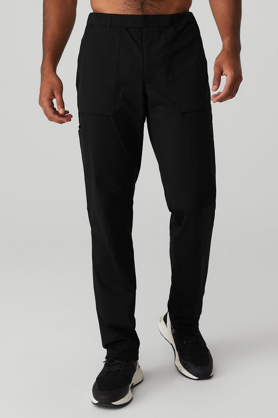 Black Men\'s Alo Yoga Block Pants | OBH-864957