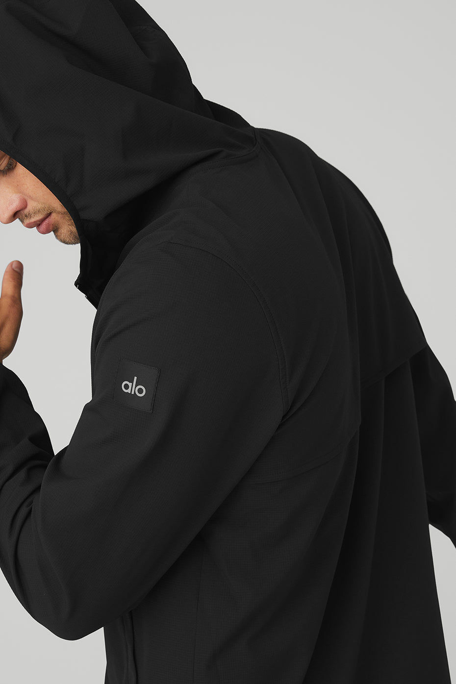 Black Men's Alo Yoga Cadence Jackets | OXP-648371