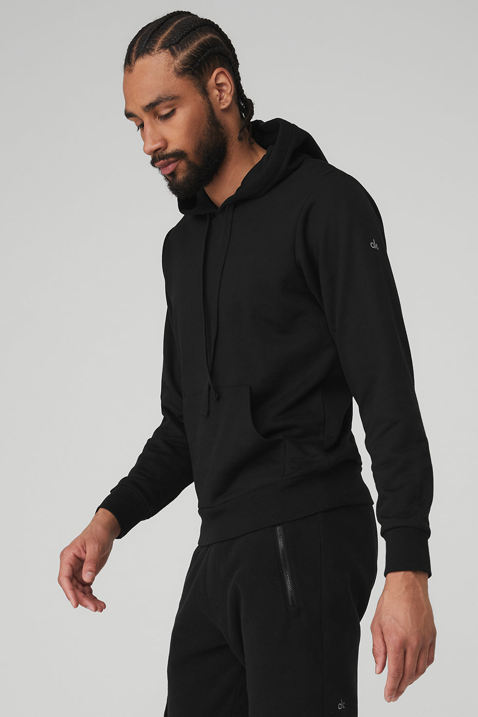 Black Men's Alo Yoga Caliber Hoodie | SPU-569024