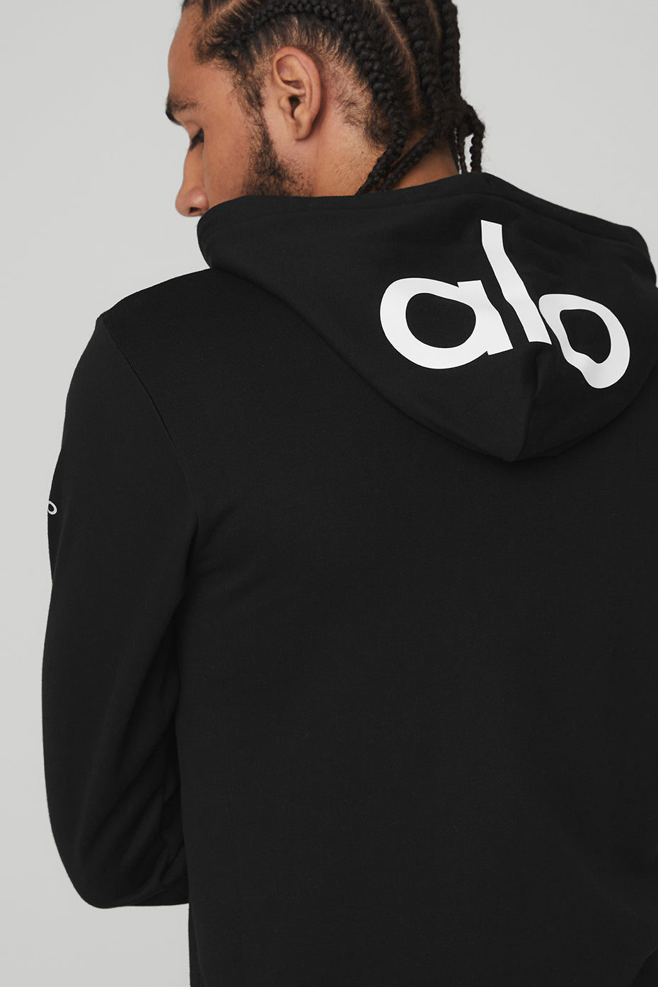 Black Men's Alo Yoga Caliber Hoodie | SPU-569024