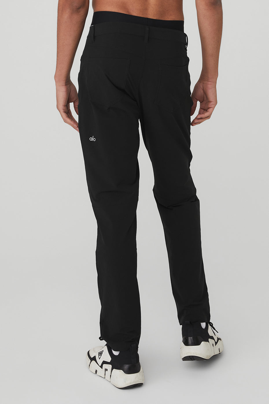 Black Men's Alo Yoga Day and Night Pants | XBD-057829