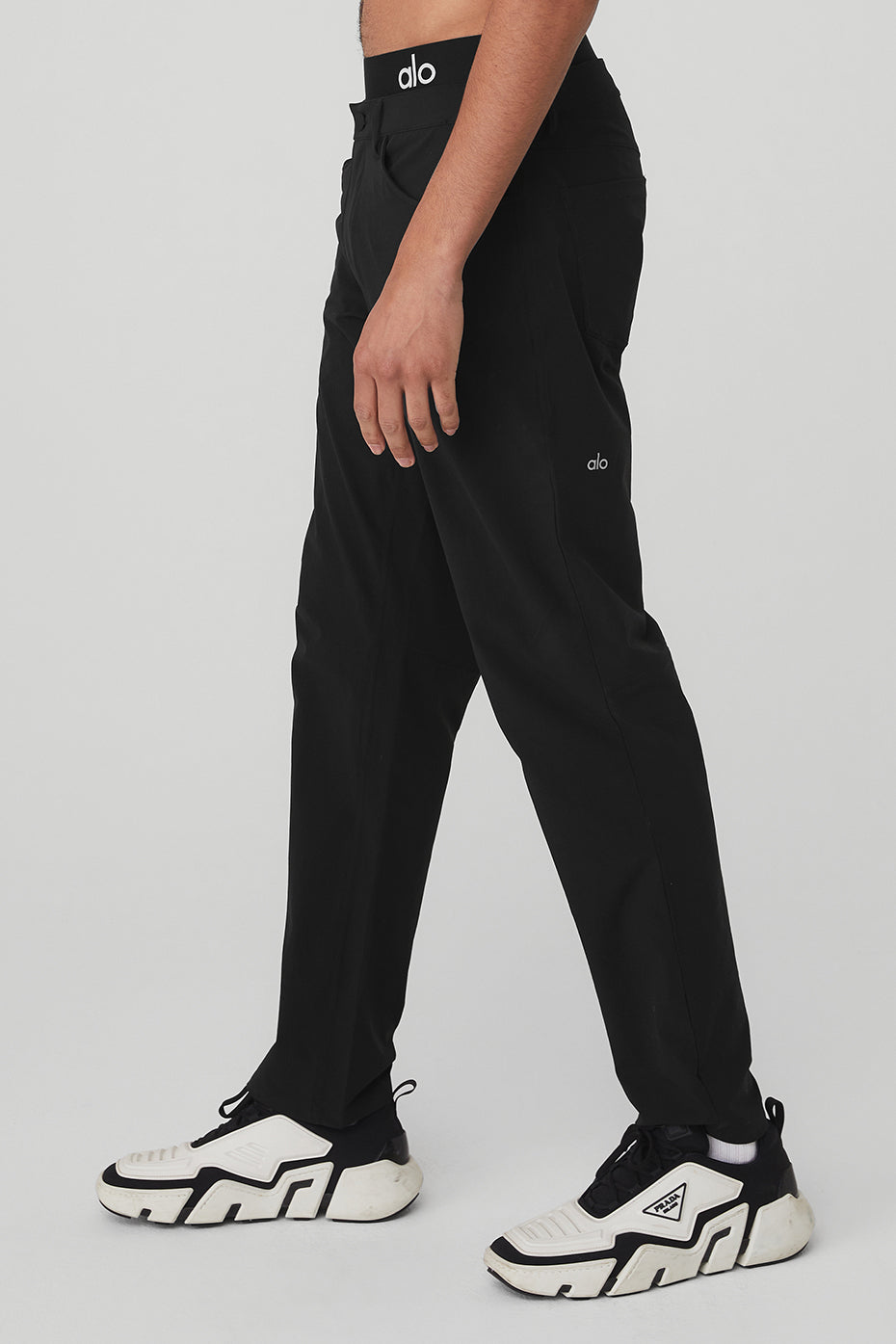 Black Men's Alo Yoga Day and Night Pants | XBD-057829