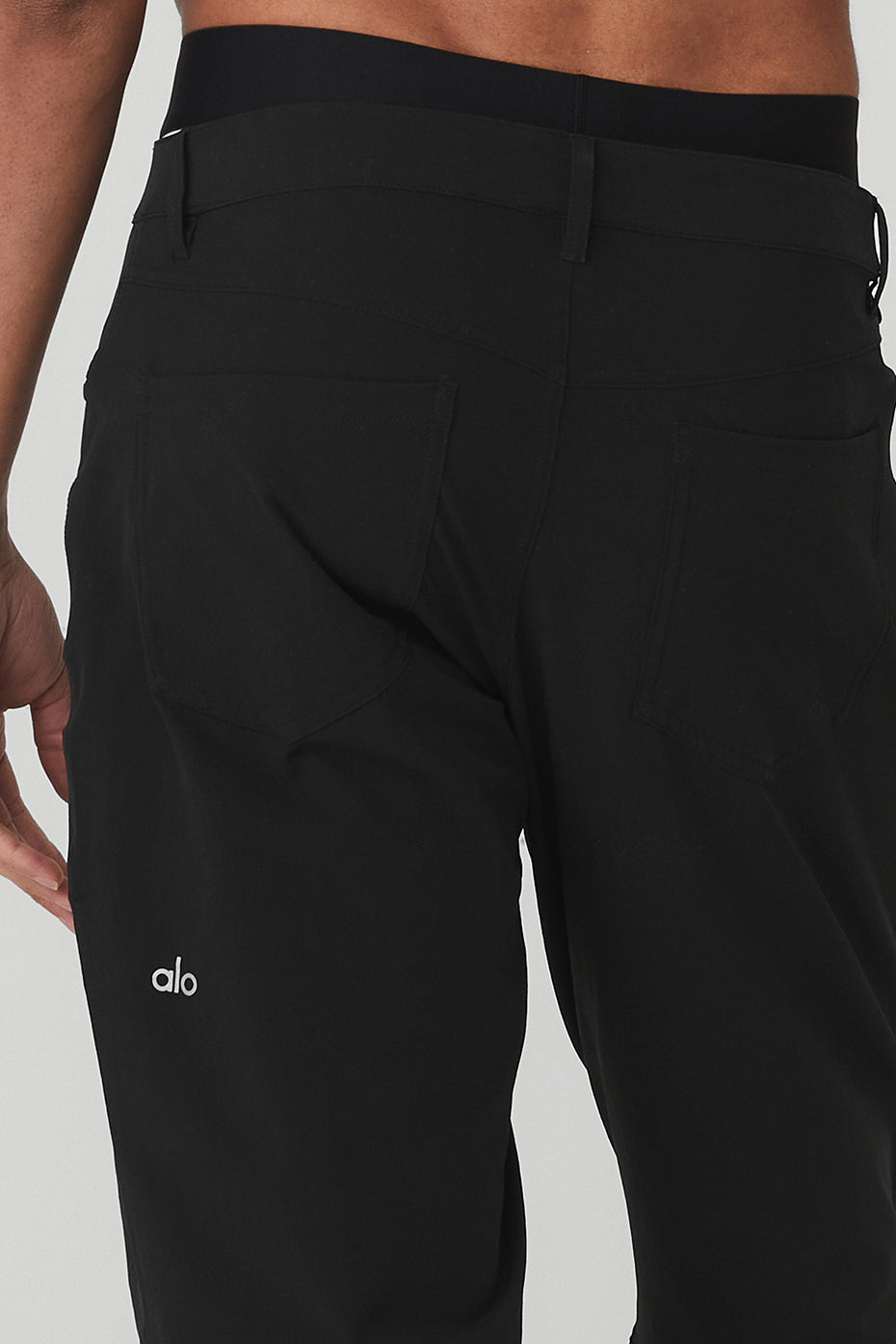 Black Men's Alo Yoga Day and Night Pants | XBD-057829