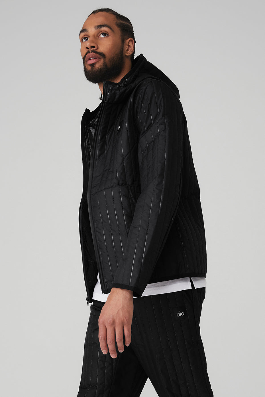 Black Men's Alo Yoga Future Jackets | LNQ-281397