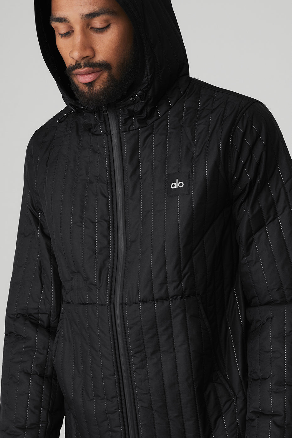 Black Men's Alo Yoga Future Jackets | LNQ-281397