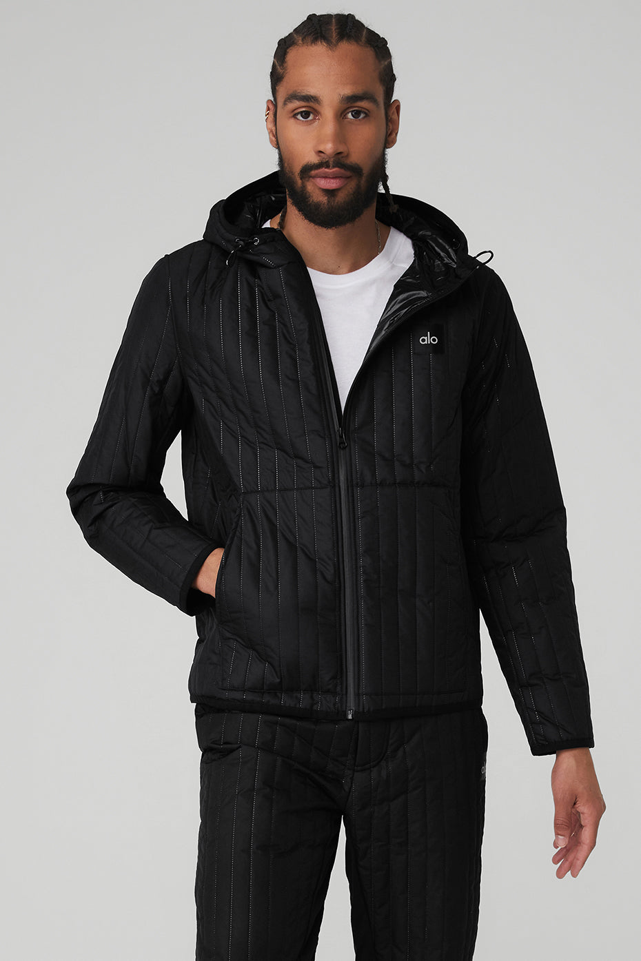 Black Men\'s Alo Yoga Future Jackets | LNQ-281397