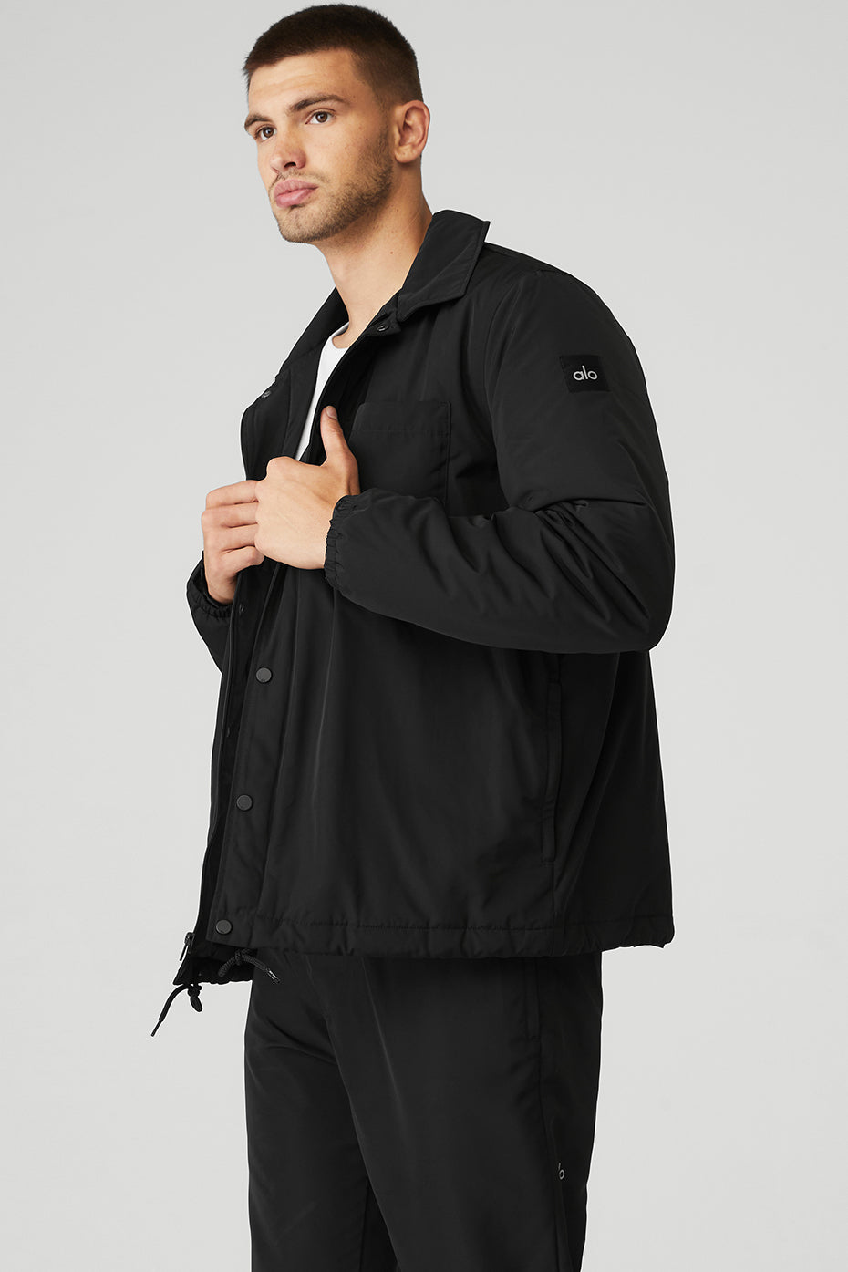 Black Men's Alo Yoga Legend Jackets | KQX-587602