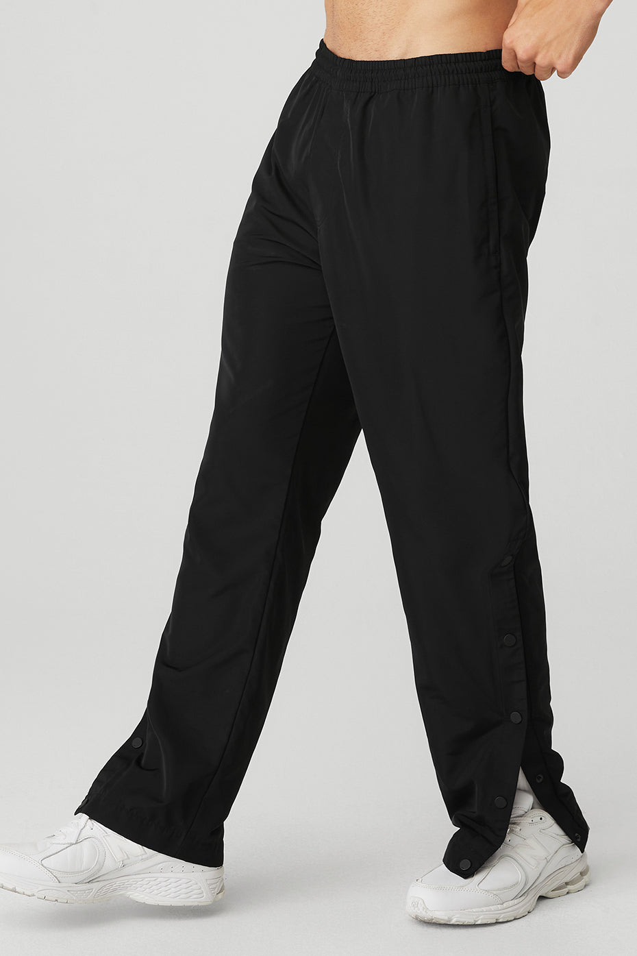 Black Men's Alo Yoga Legend Snap Pants | MHY-012679