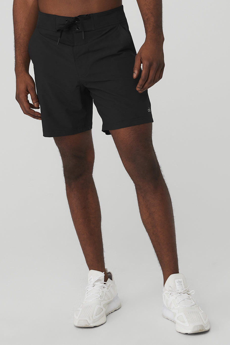 Black Men\'s Alo Yoga Plow Board Shorts | YZJ-821530