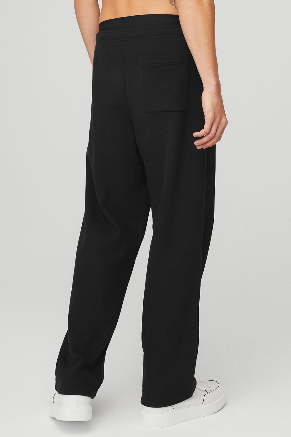 Black Men's Alo Yoga Renown Heavy Weight Sweatpants | NAM-263154