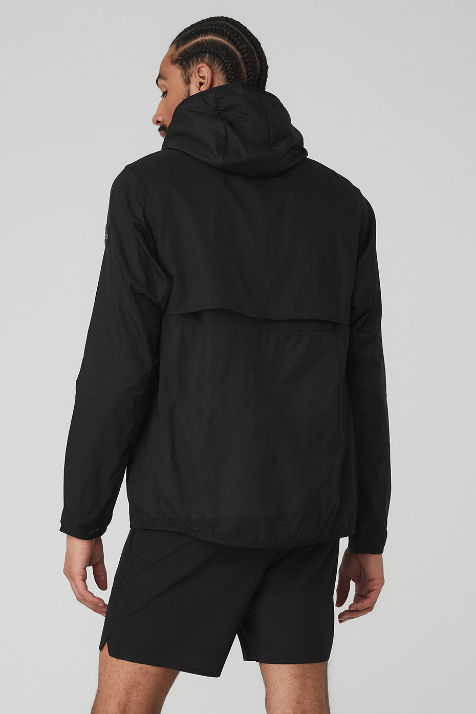 Black Men's Alo Yoga Repeat Running Jackets | ILS-942130