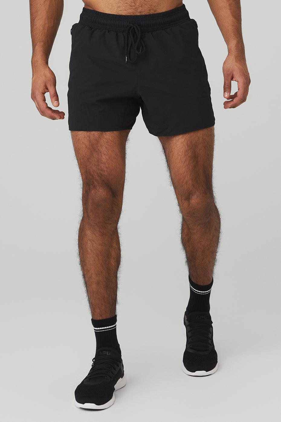 Black Men\'s Alo Yoga Ripstop 7” On-Set Shorts | OUA-937254