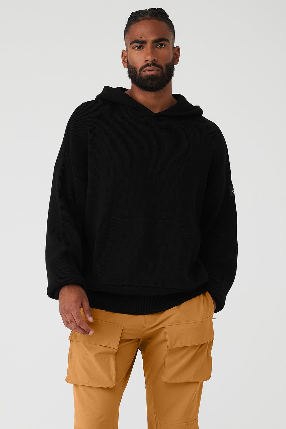 Black Men\'s Alo Yoga Scholar Hoodie | FCJ-086314