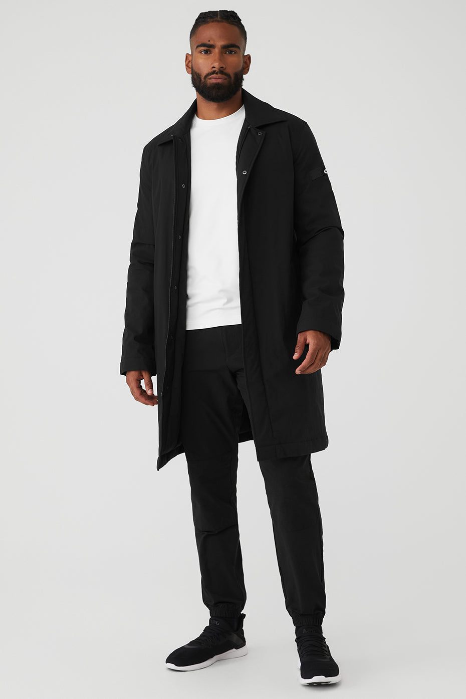 Black Men\'s Alo Yoga Signature Coats | BOW-021458