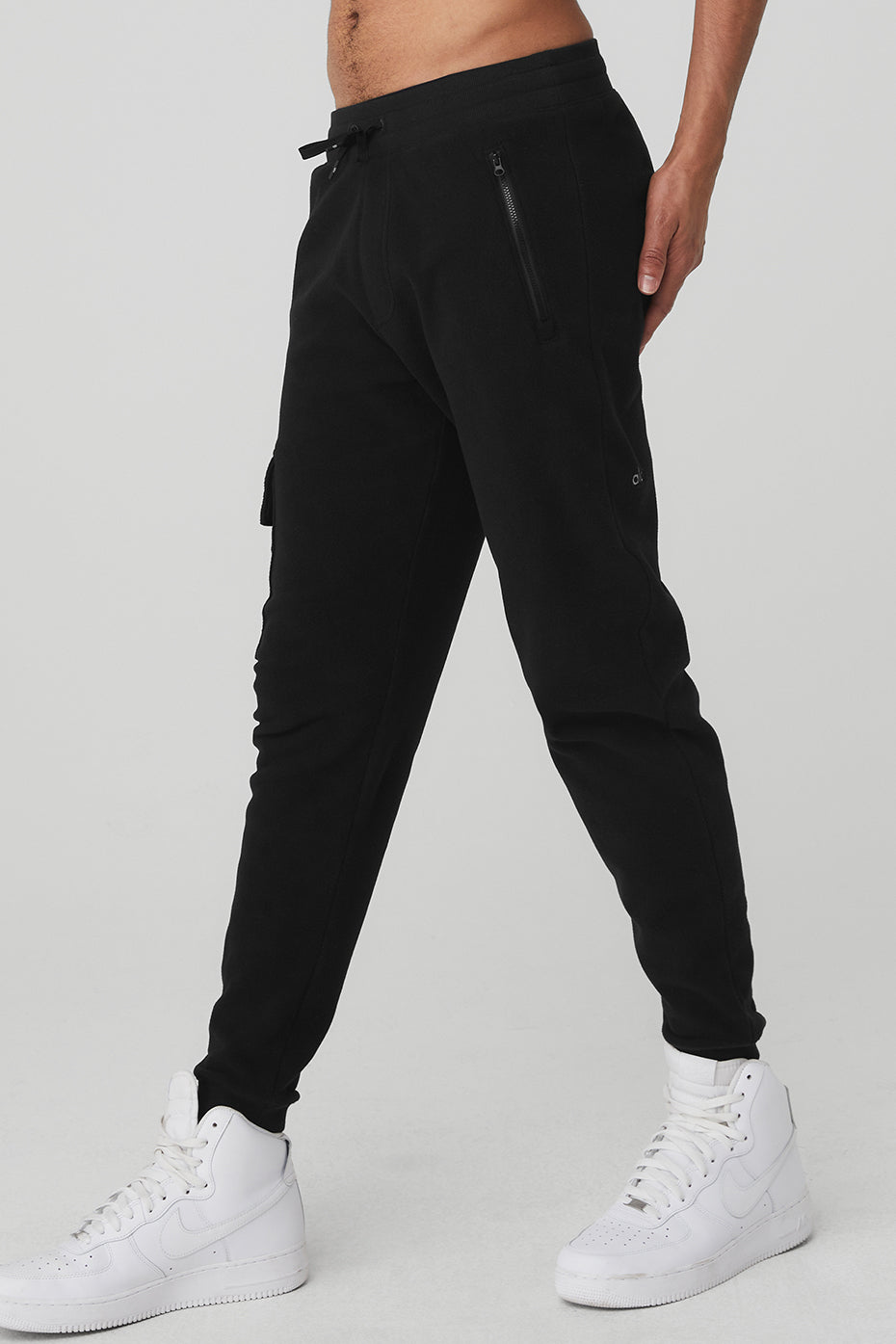 Black Men's Alo Yoga Streetside Sweatpants | ZNM-423697