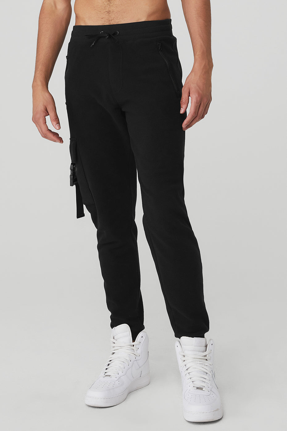 Black Men\'s Alo Yoga Streetside Sweatpants | ZNM-423697