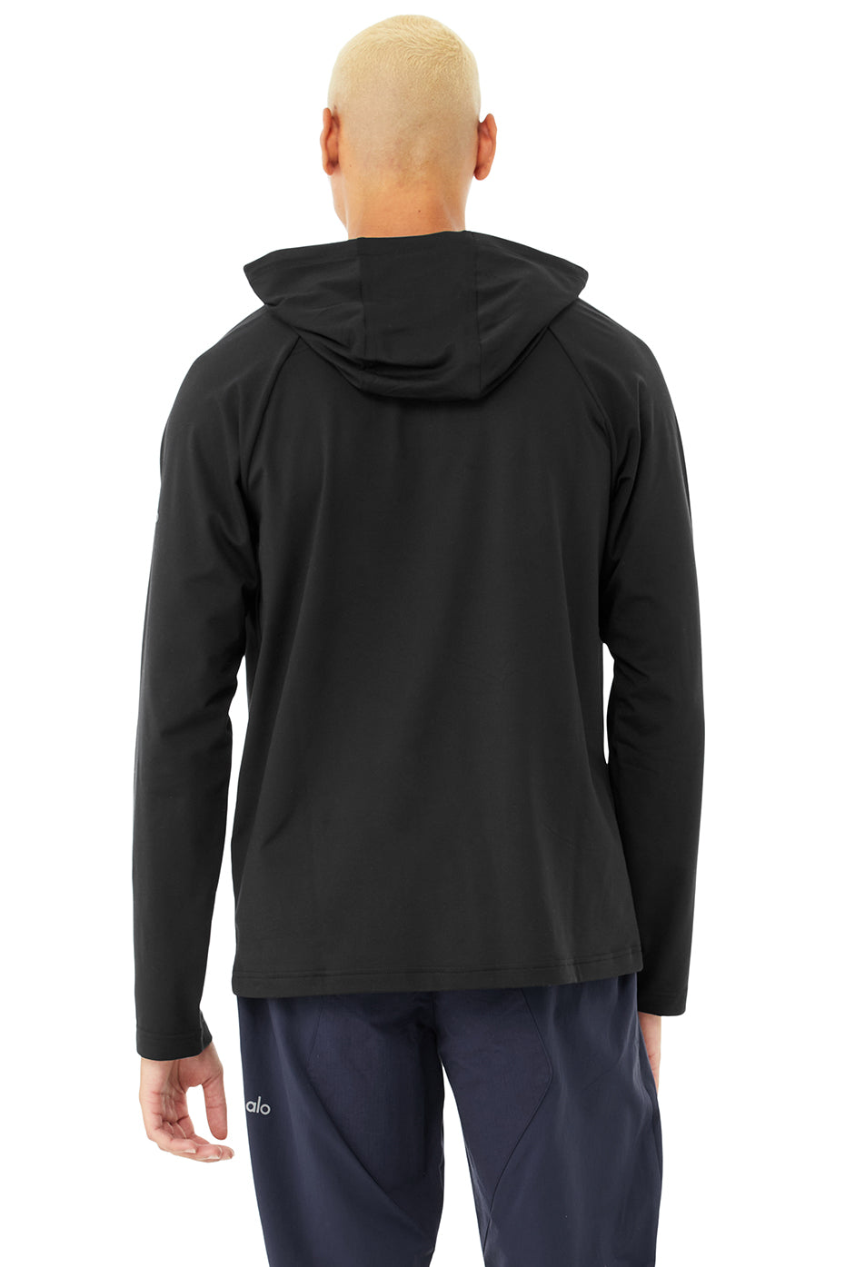 Black Men's Alo Yoga The Conquer Hoodie | MRI-512803