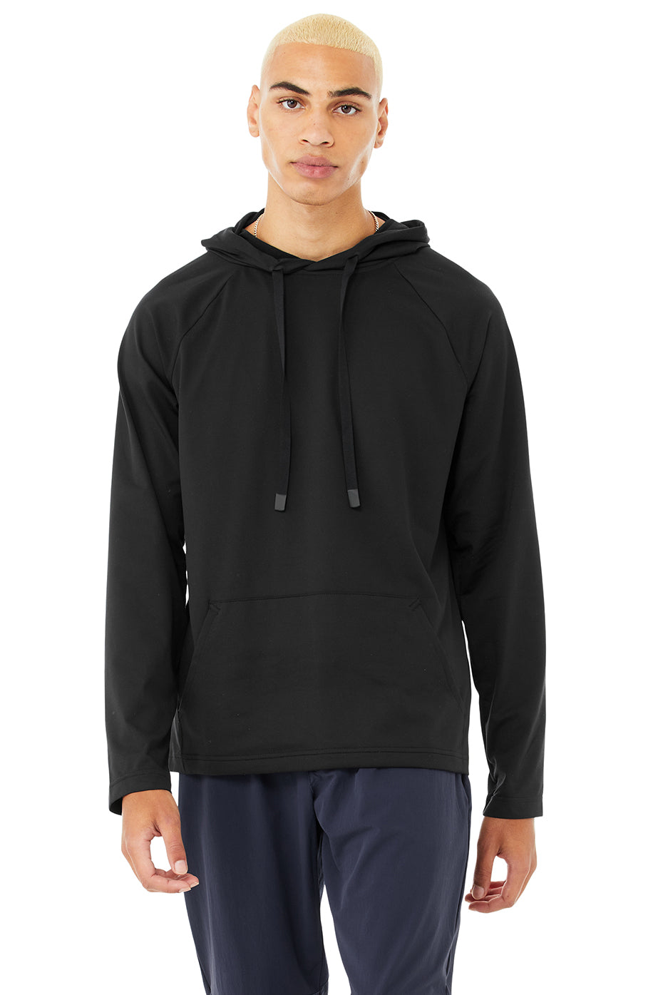 Black Men\'s Alo Yoga The Conquer Hoodie | MRI-512803