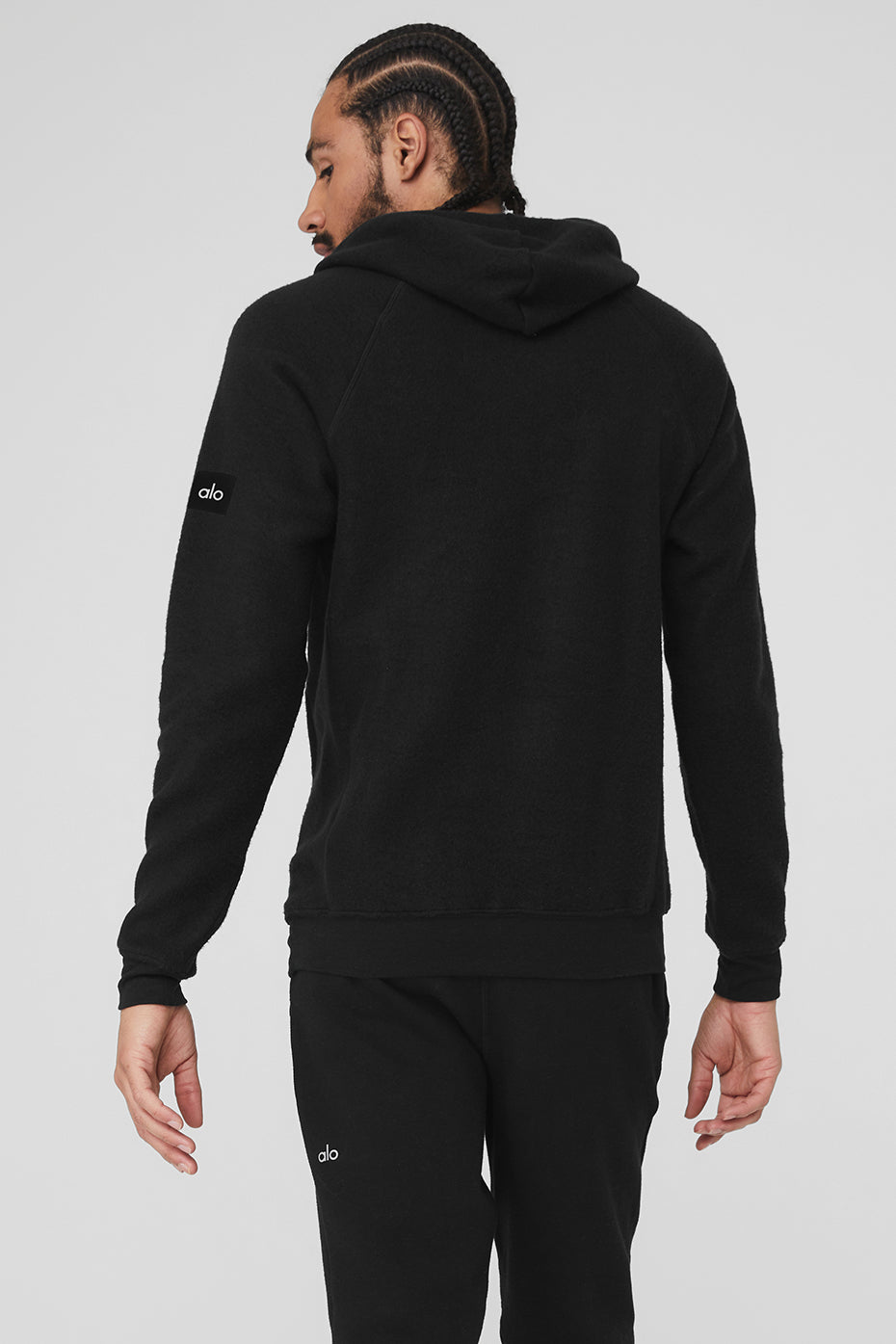 Black Men's Alo Yoga The Triumph Hoodie | MRA-124793