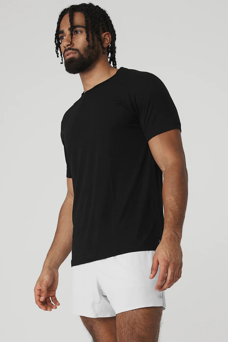 Black Men's Alo Yoga Triumph Crew Neck Tee (2 Pack) Short Sleeve | HTS-965734