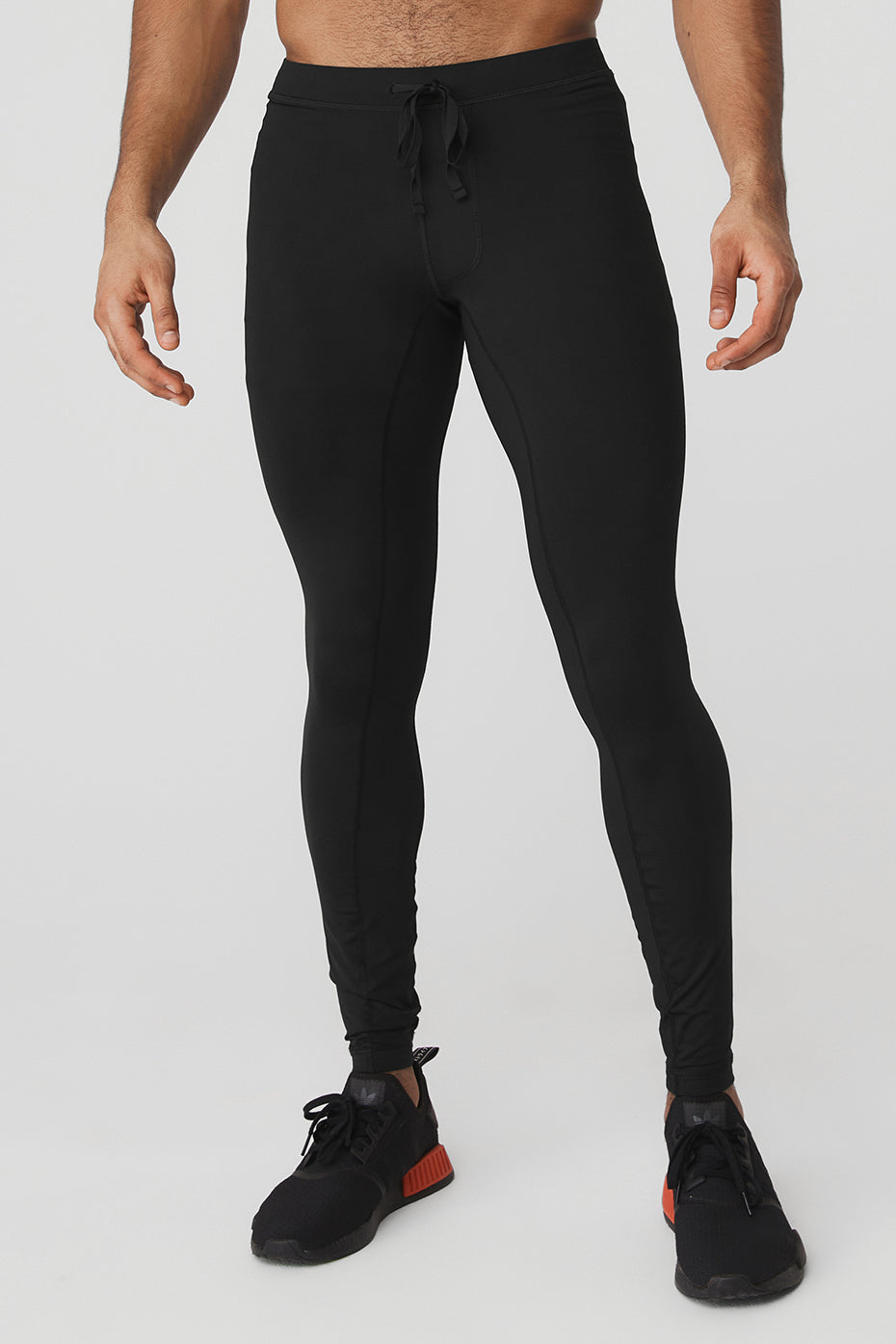 Black Men\'s Alo Yoga Warrior Compression Pants | SQI-230568