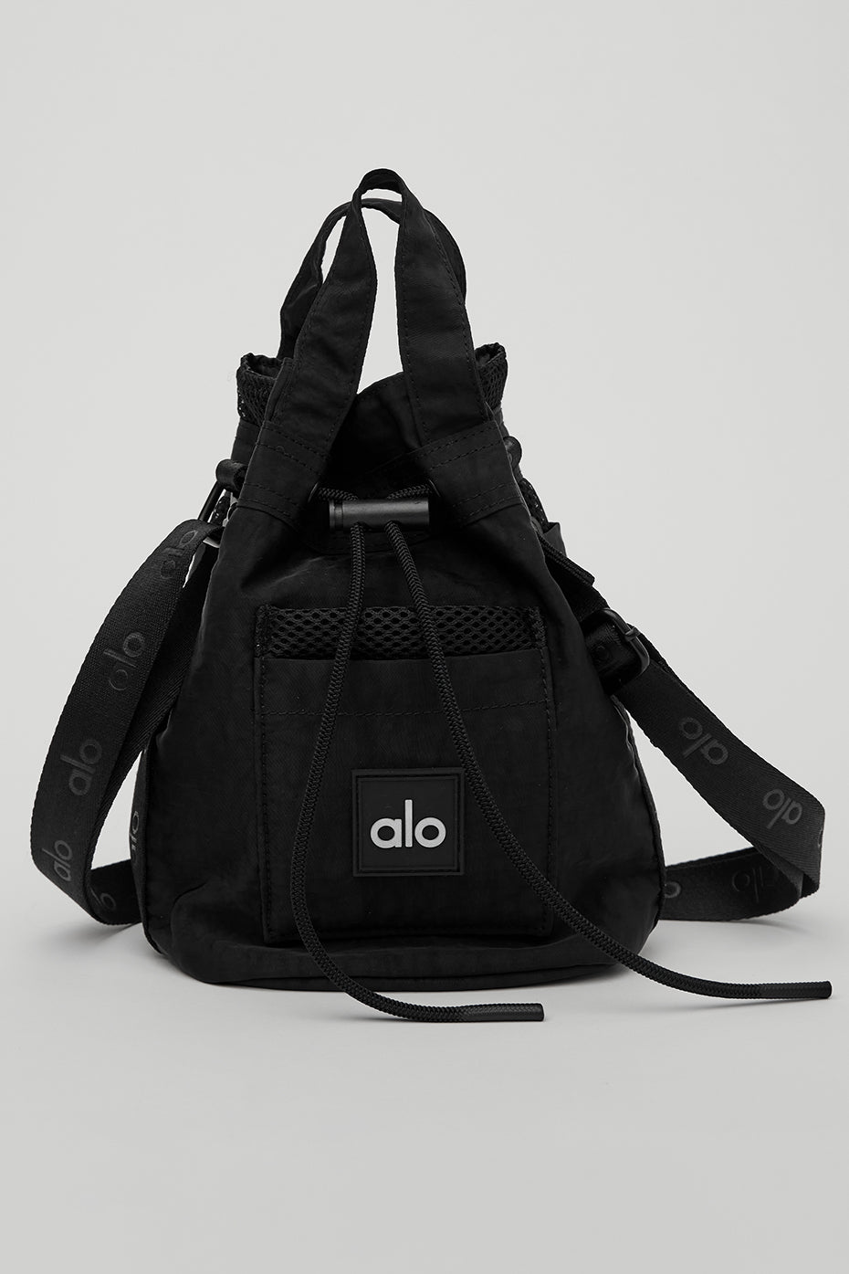 Black Unisex Alo Yoga Cross Body Bucket Bags | XST-427359