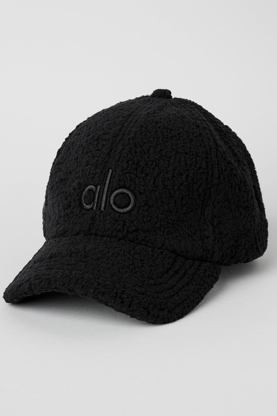 Black Unisex Alo Yoga Micro Sherpa Off-Duty Hats | RDF-314708