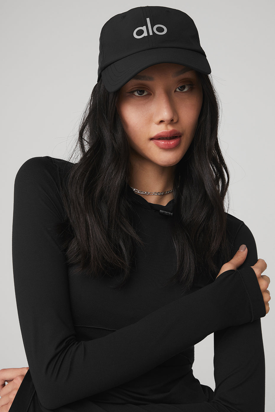 Black Unisex Alo Yoga Performance Off-Duty Hats | MHI-987021